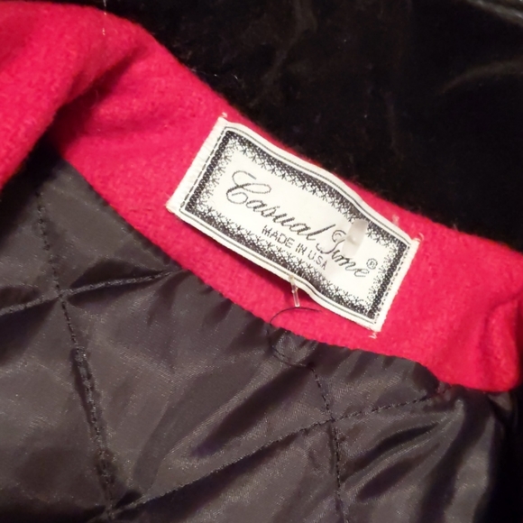 Casual Time Red and Black Peacoat Girls 4T - Picture 5 of 6